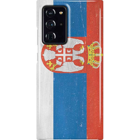 Serbia Flag Distressed Galaxy Cases